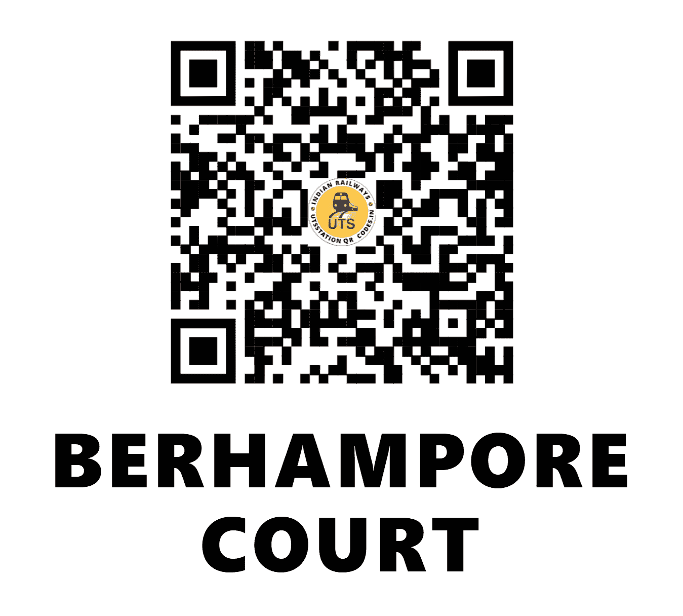 UTS QR Code for BERHAMPORE COURT - BPC (ER - WEST BENGAL)